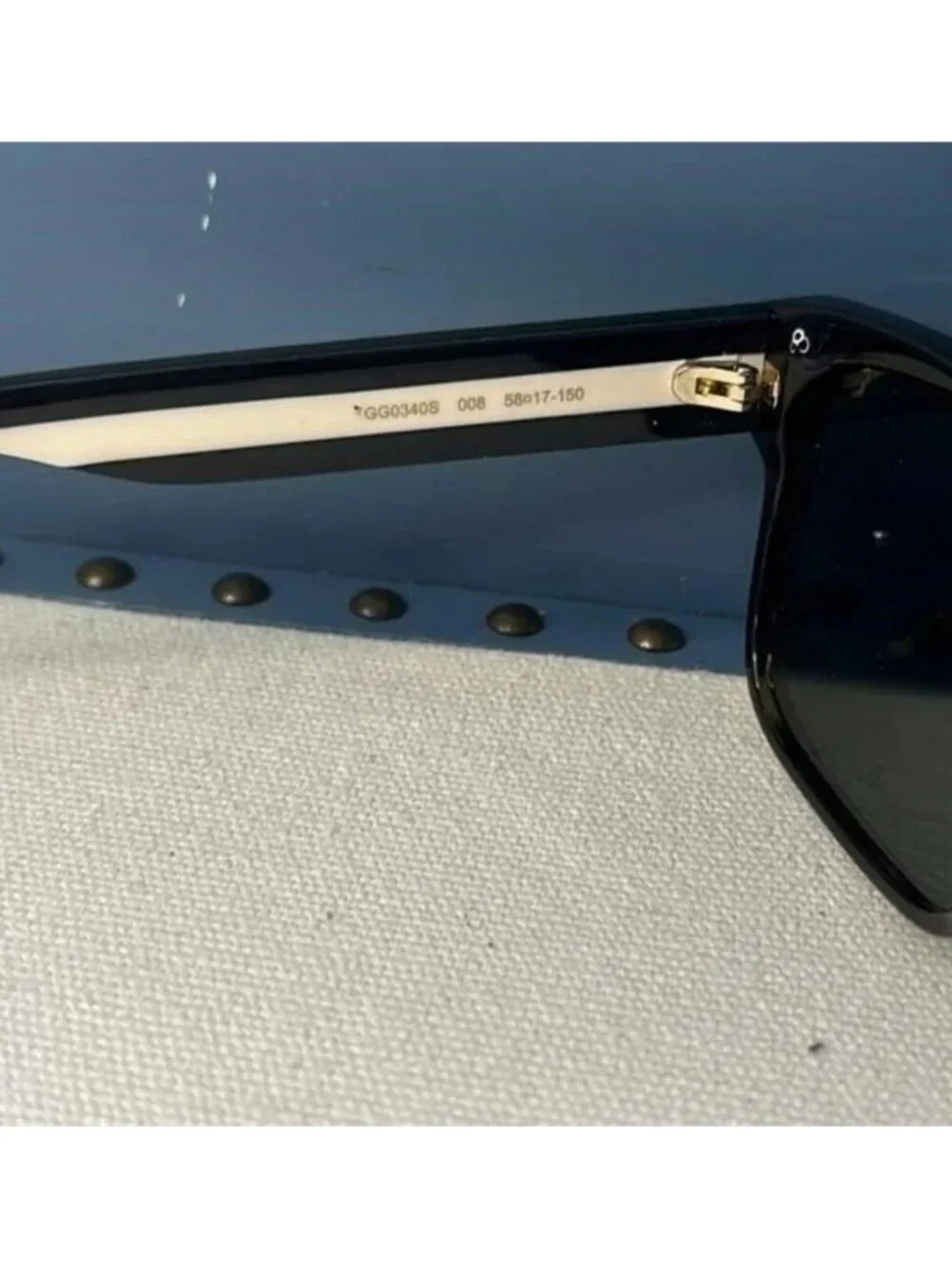 💯 Authentic- New Gucci GG0340S 008 Brown Green Sunglasses